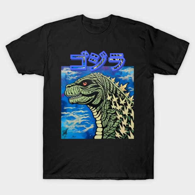 Godzilla T-Shirt by AKRAM DESIGNEZZ